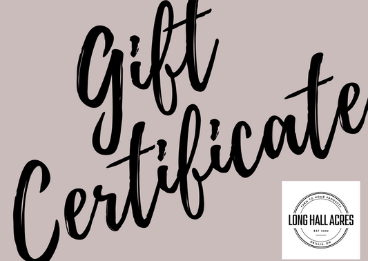 Long Hall Acres Gift Card